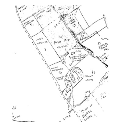 Sketch Copy of Hackford Tithe Map