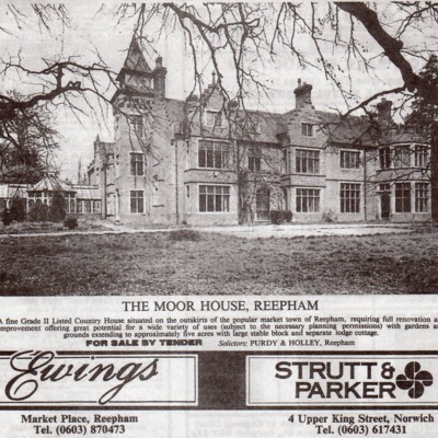 Sale of the Moor House