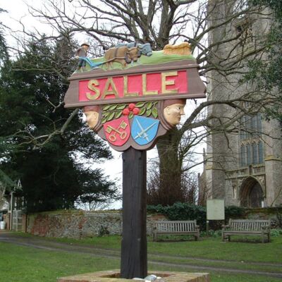 Salle Village Sign