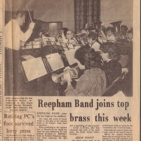 Reepham Band at the Duke Street Centre Rehearsal Rooms 1979